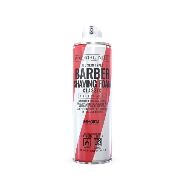 IMMORTAL INFUSE BARBER SHAVING FOAM CLASSIC 500ML