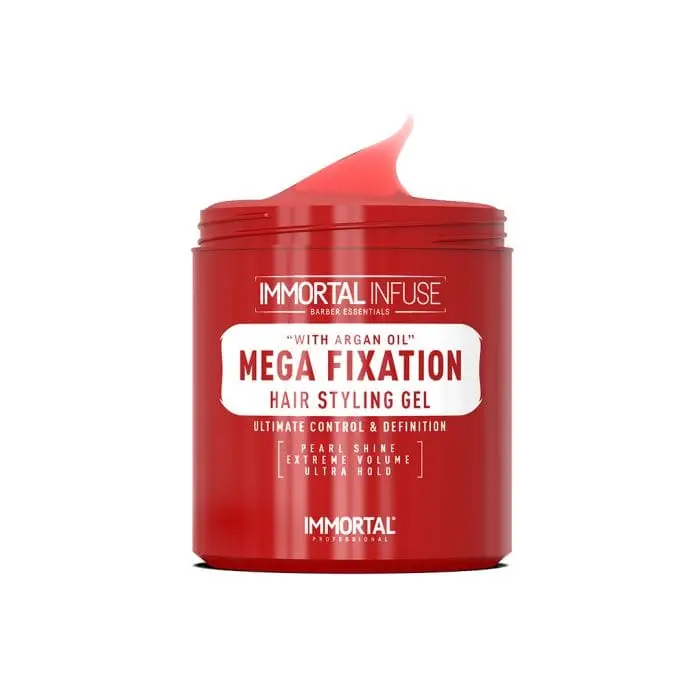 IMMORTAL INFUSE MEGA FIXATION HAIR STYLING GEL WITH ARGAN OIL 500 ML