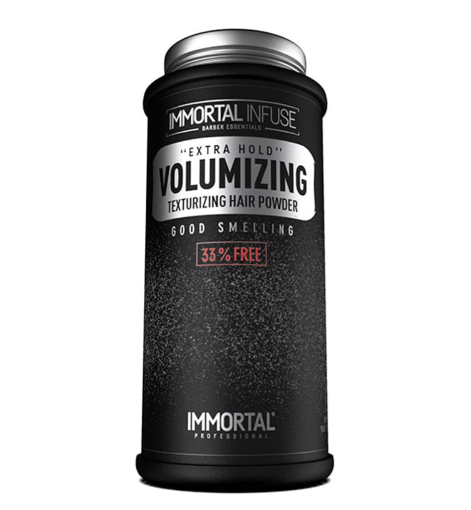 IMMORTAL INFUSE VOLUMIZING-STYLING POWDER WAX 30 G (MIX) ( WOOD DISPLAY STAND IS INCLUDED) (33% FREE)