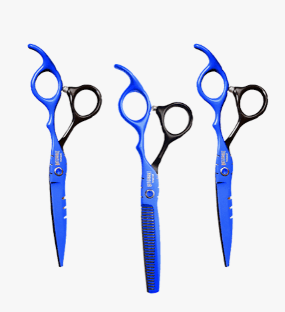 KIT TIJERA X3 DIAMANTE NEGRO AZUL 