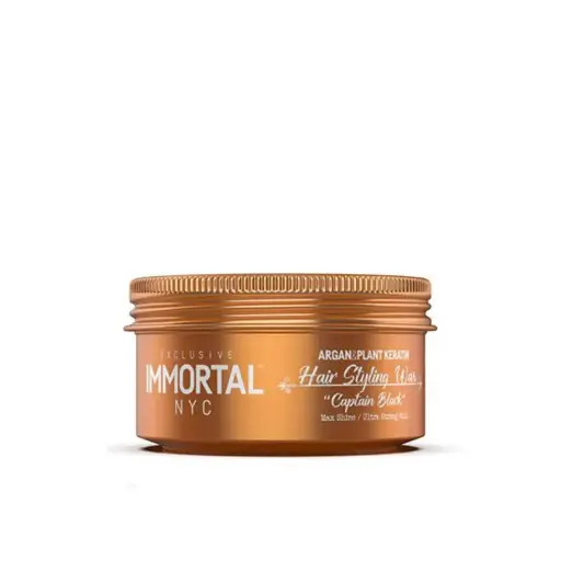 [NYC86] IMMORTAL NYC HAIR STYLING WAX CAPTAIN BLACK 150 ML (NEW)