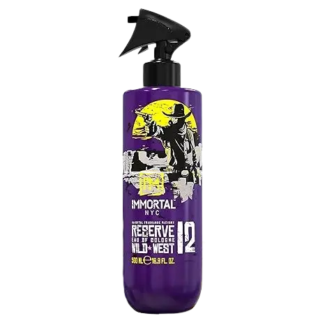 [NYC138] IMMORTAL ORIGINAL 12 RESERVE EAU DE COLOGNE WILD WEST 500ML