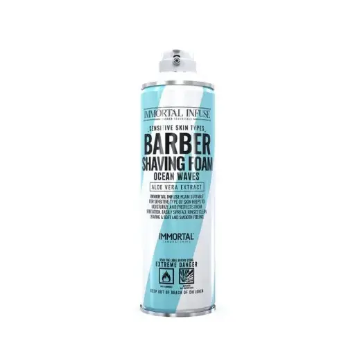 [R31] IMMORTAL INFUSE BARBER SHAVING FOAM OCEAN WAVES 500ML
