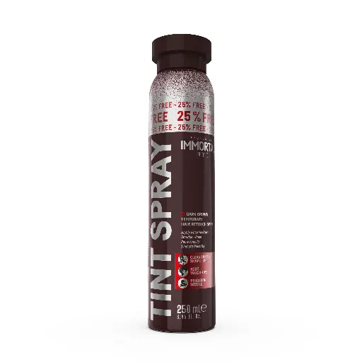 [NYC61] IMMORTAL NYC TINT SPRAY TEMPORARY HAIR RETOUCH SPRAY - DARK BROWN 250 ML