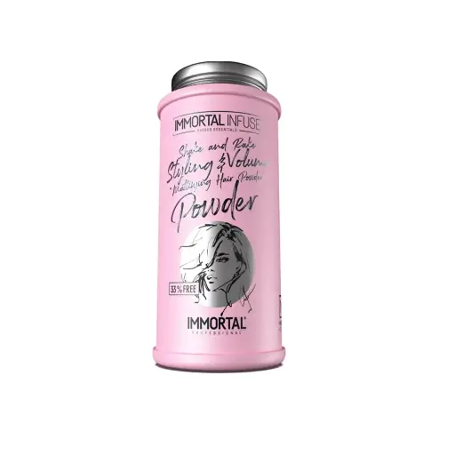 [R21] IMMORTAL BEAUTY VOLUME-STYLING POWDER WAX 30 G (PINK) ( WOOD DISPLAY STAND IS INCLUDED) (33% FREE)